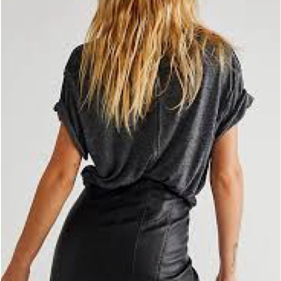 Free People Black Mini Skirt - Picture 2 of 12